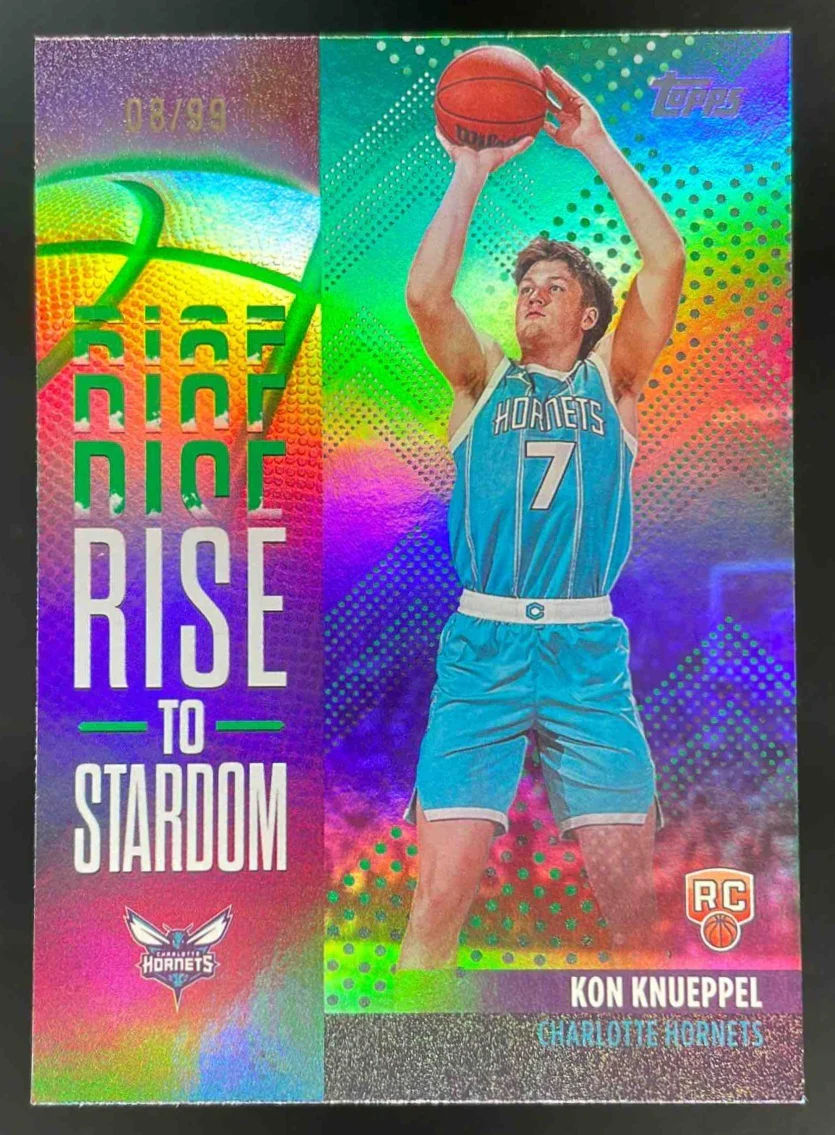 2025-26 Topps Rise to Stardom Green Rainbow #RTS-4 Kon Knueppel RC /99