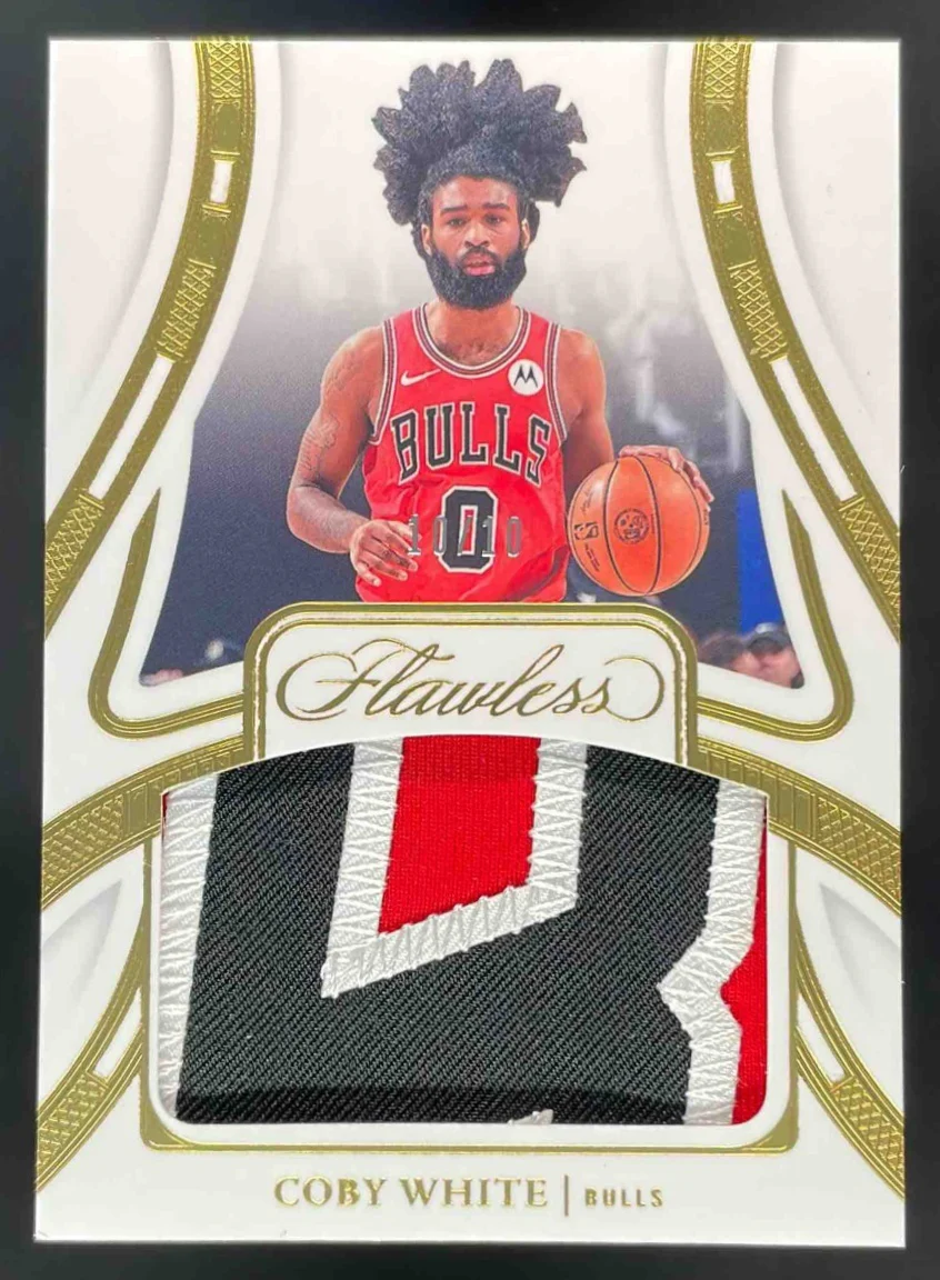 2023-24 Panini Flawless Patches Gold #PAT-CBW Coby White /10 jsy