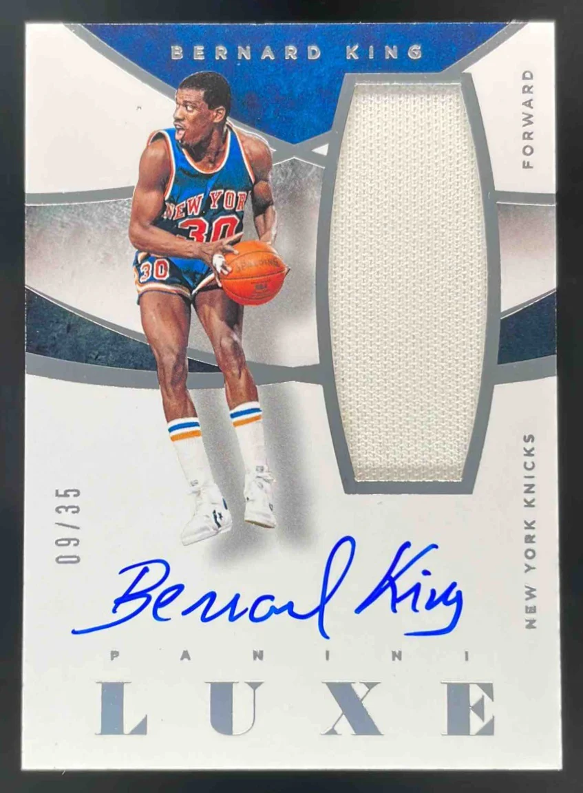 2014-15 Panini Luxe Memorabilia Autographs #M-BK Bernard King Auto /35 jsy