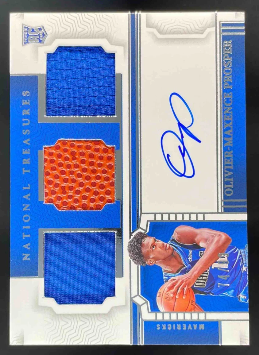 2023-24 National Treasures Materials Triple Olivier-Maxence Prosper Auto /99