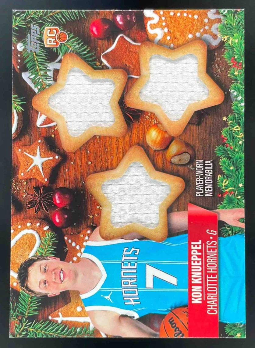 2025-26 Topps Holiday Player Holiday Shaped Relics #HSR-3 Kon Knueppel RC