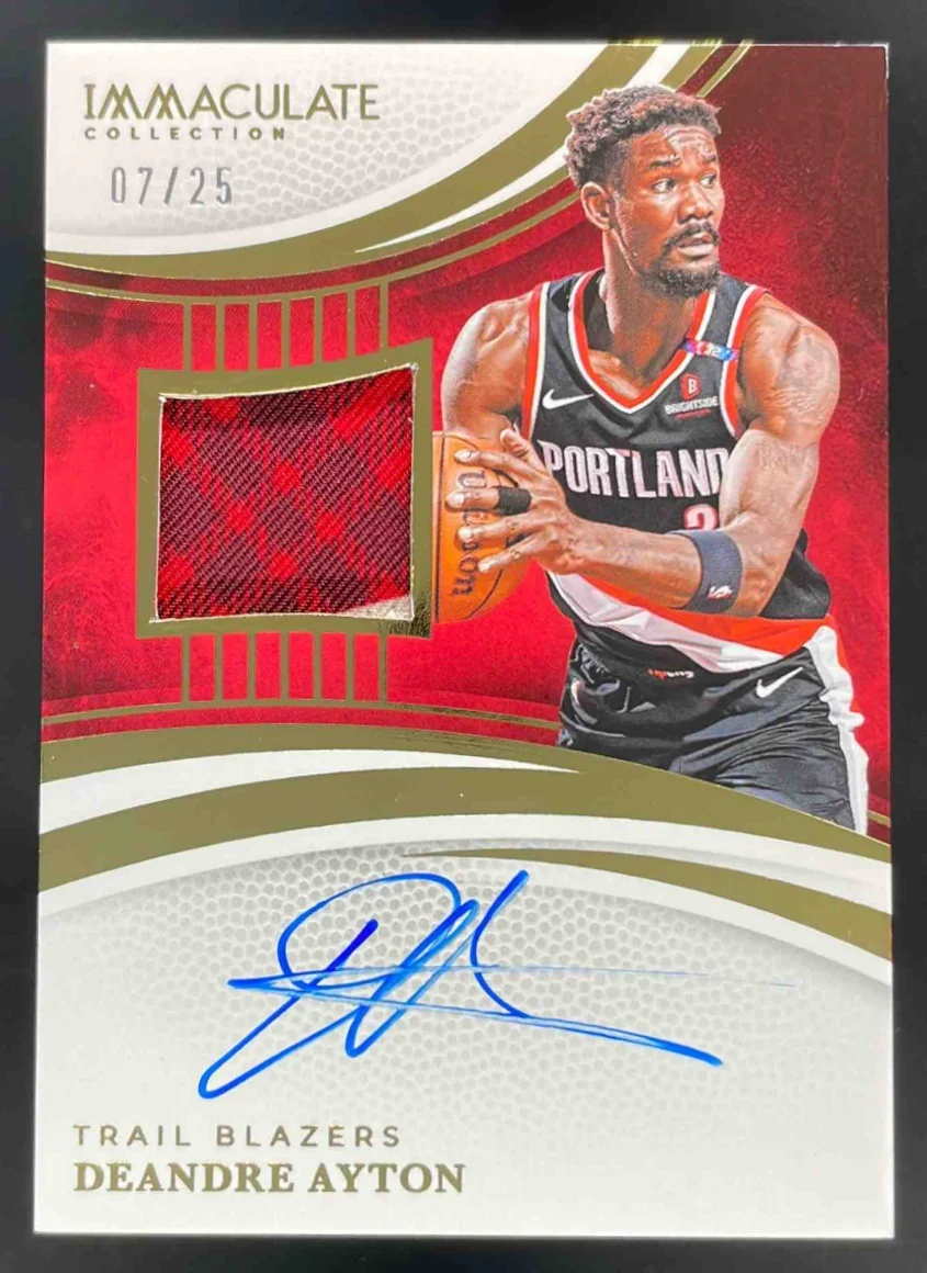 2024-25 Immaculate Collection Patch #20 Deandre Ayton Auto /25