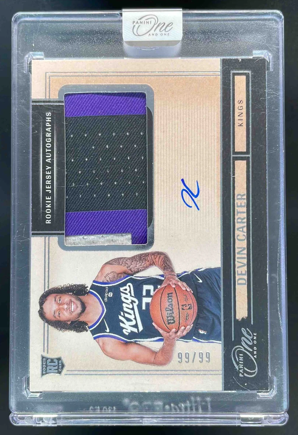 2024-25 One and One Jersey #2 Devin Carter Auto /99