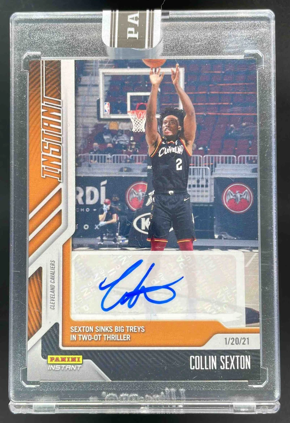 2020-21 Panini Instant Autograph #49 Collin Sexton Auto /10