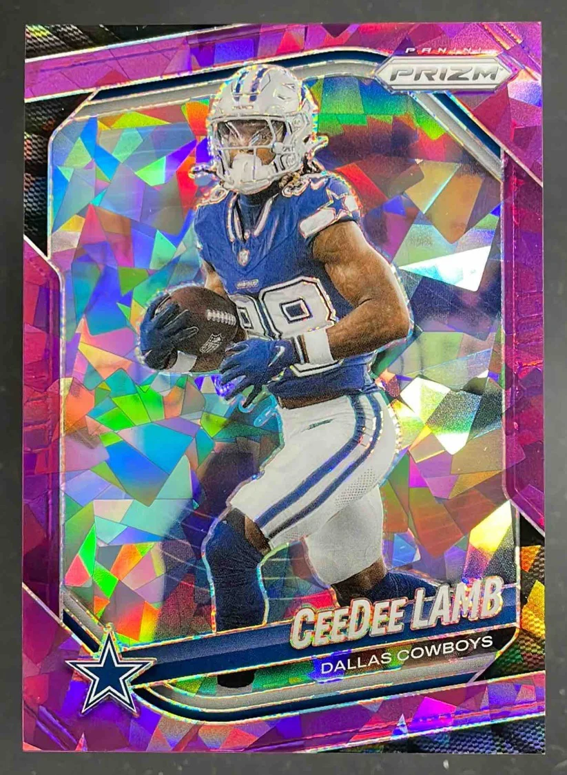 2025 Panini Prizm Purple Ice Prizm #154 CeeDee Lamb /225