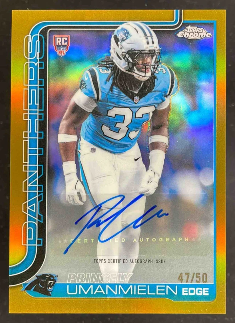 2025 Topps Chrome Gold #RA-PU Princely Umanmielen RC Auto /50