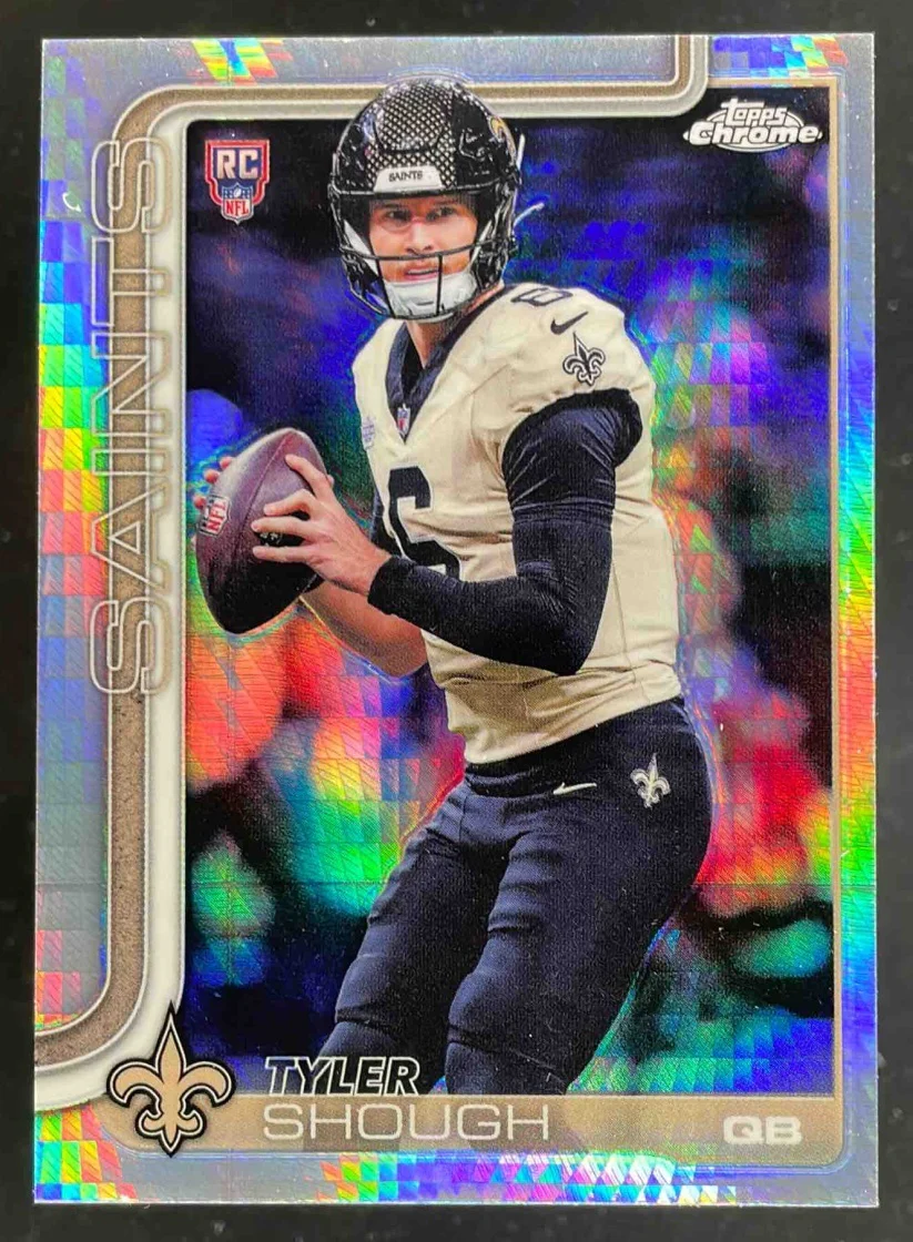 2025 Topps Chrome Rookie Prism Refractor #398 Tyler Shough RC