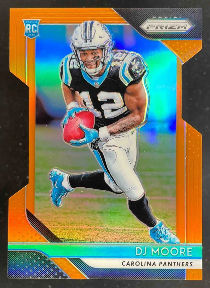 2018 Panini Prizm Prizm Orange Die Cut #207 DJ Moore RC /249