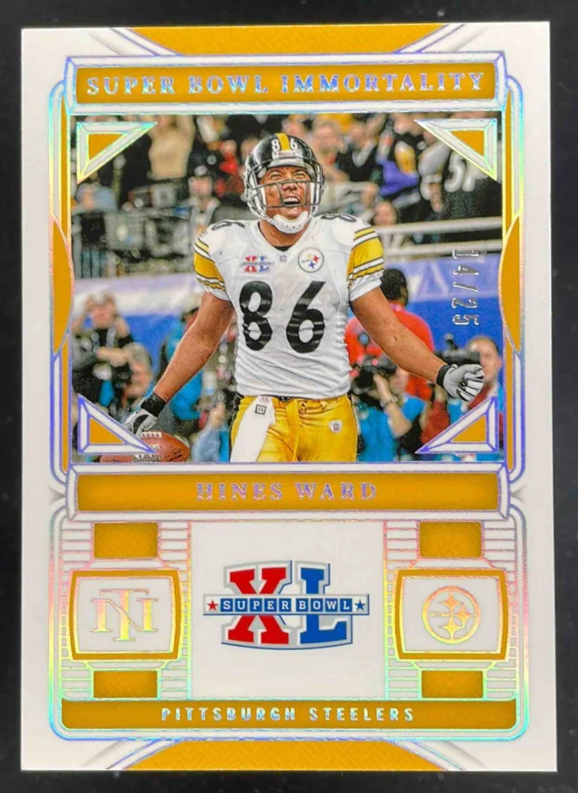 2024 National Treasures Super Bowl Immortality Holo Silver #SBHWD Hines Ward /25