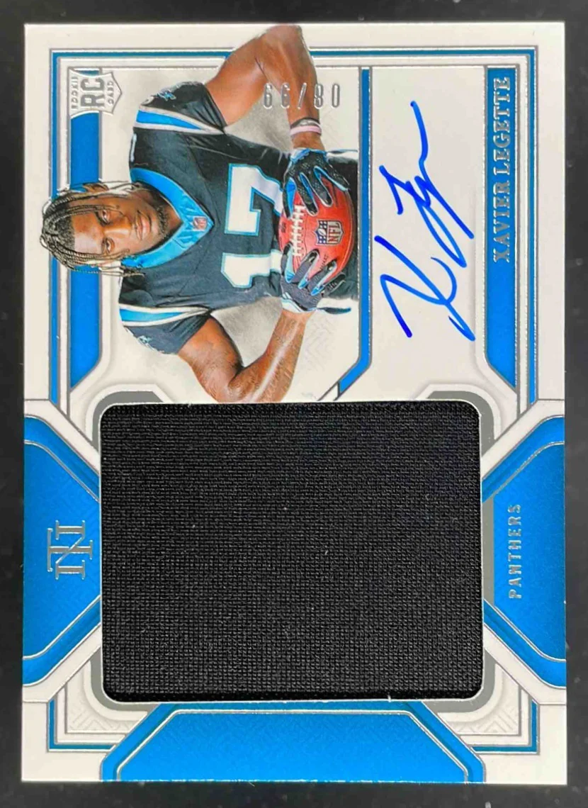 2024 National Treasures Football Material Xavier Legette RC Auto /99