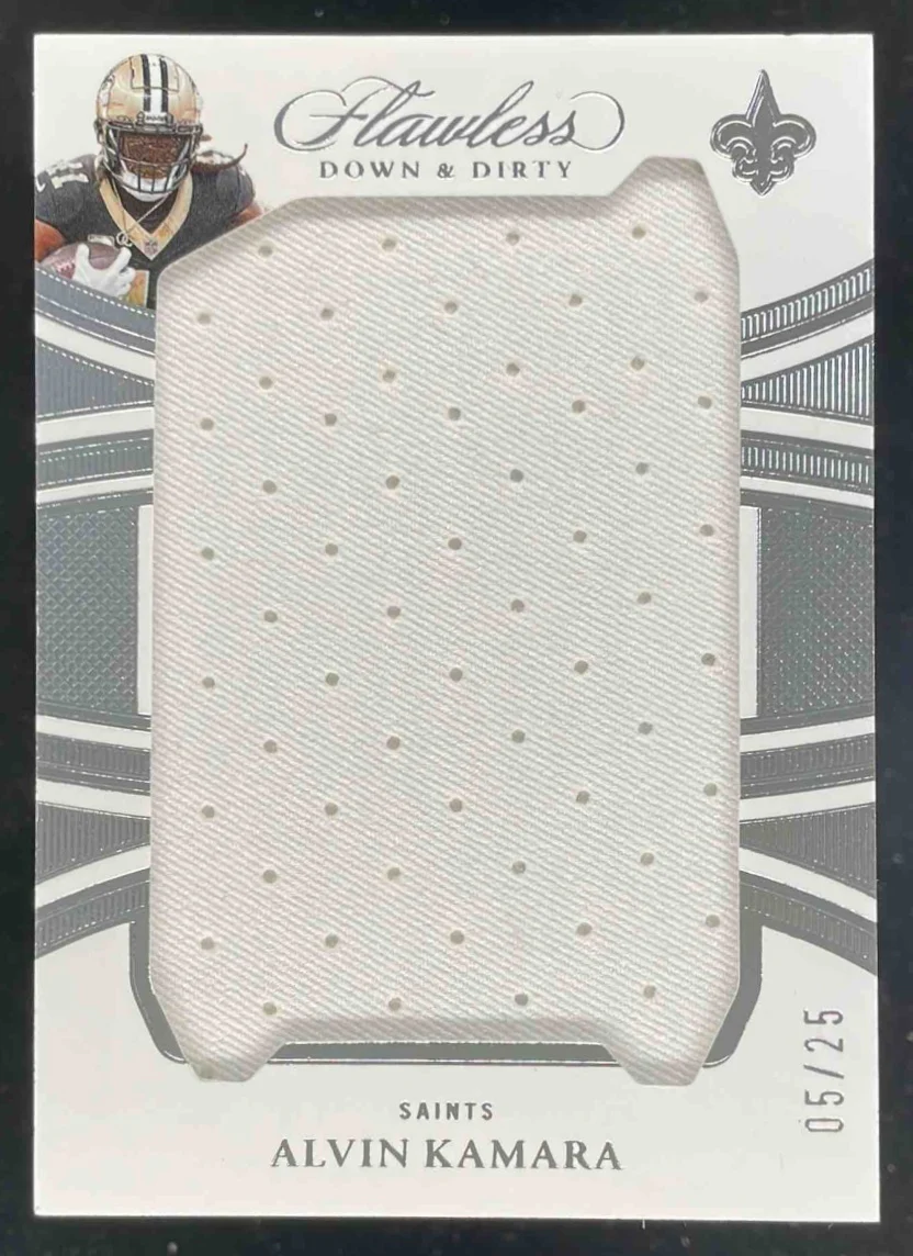 2025 Panini Flawless Down and Dirty #44 Alvin Kamara /25
