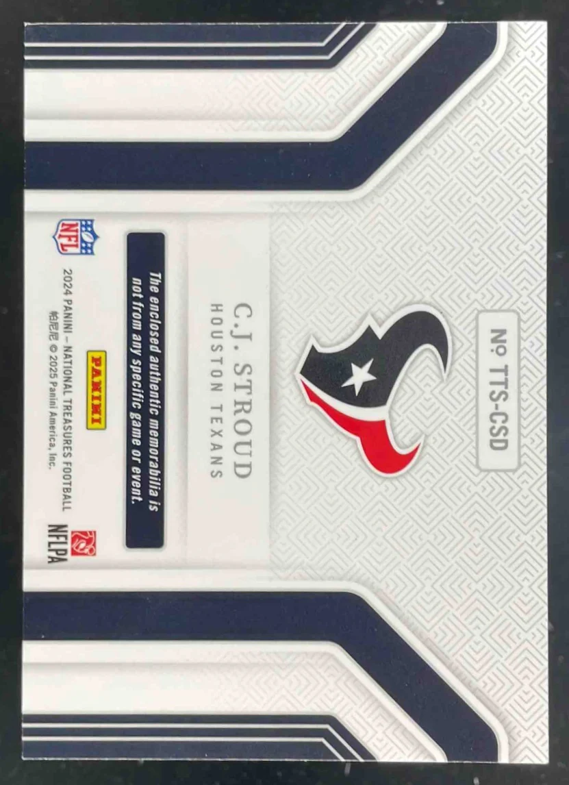 2024 Panini National Treasures Tremendous Treasures #TTS-CSD C.J. Stroud /99 - Image 2
