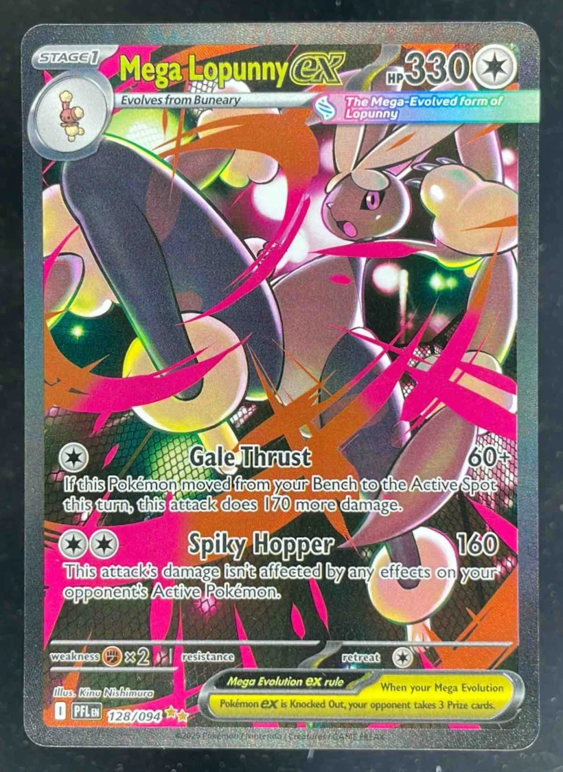 2025 Pokemon Phantasmal Flames #128/094 Mega Lopunny Special Illustration Rare