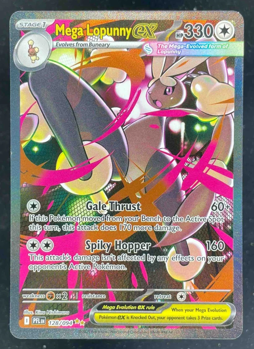 2025 Pokemon Phantasmal Flames #128/094 Mega Lopunny Special Illustration Rare