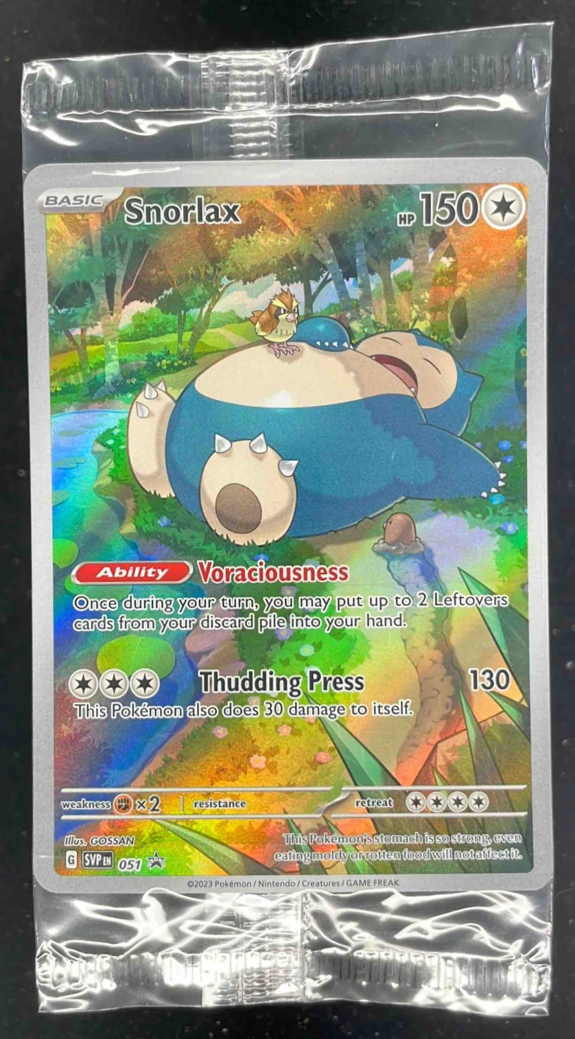 2023 Pokemon SV Black Star Promos Promos #051 Snorlax Sealed