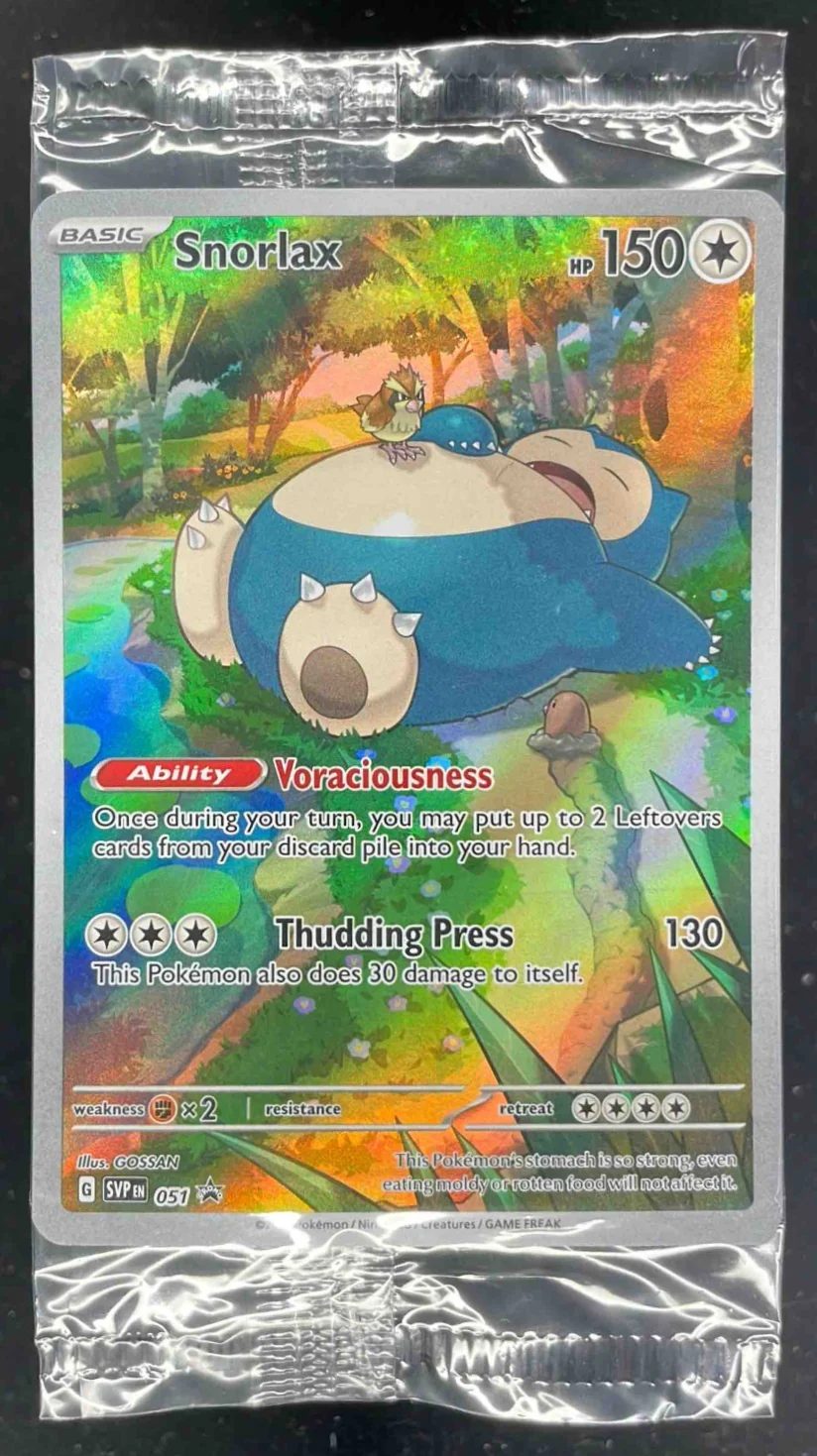 2023 Pokemon SV Black Star Promos Promos #051 Snorlax Sealed