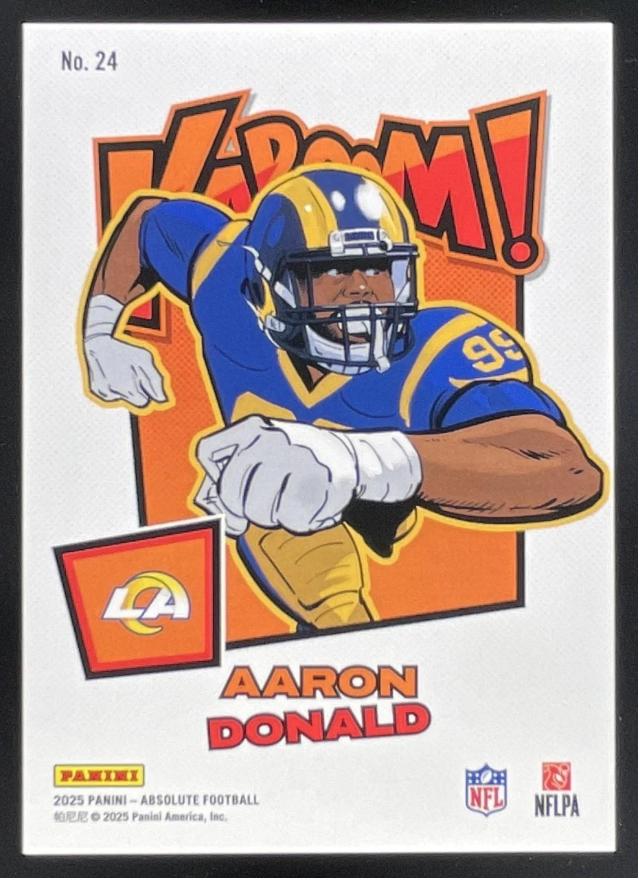2025 Panini Absolute Kaboom - Horizontal #24 Aaron Donald - Image 2