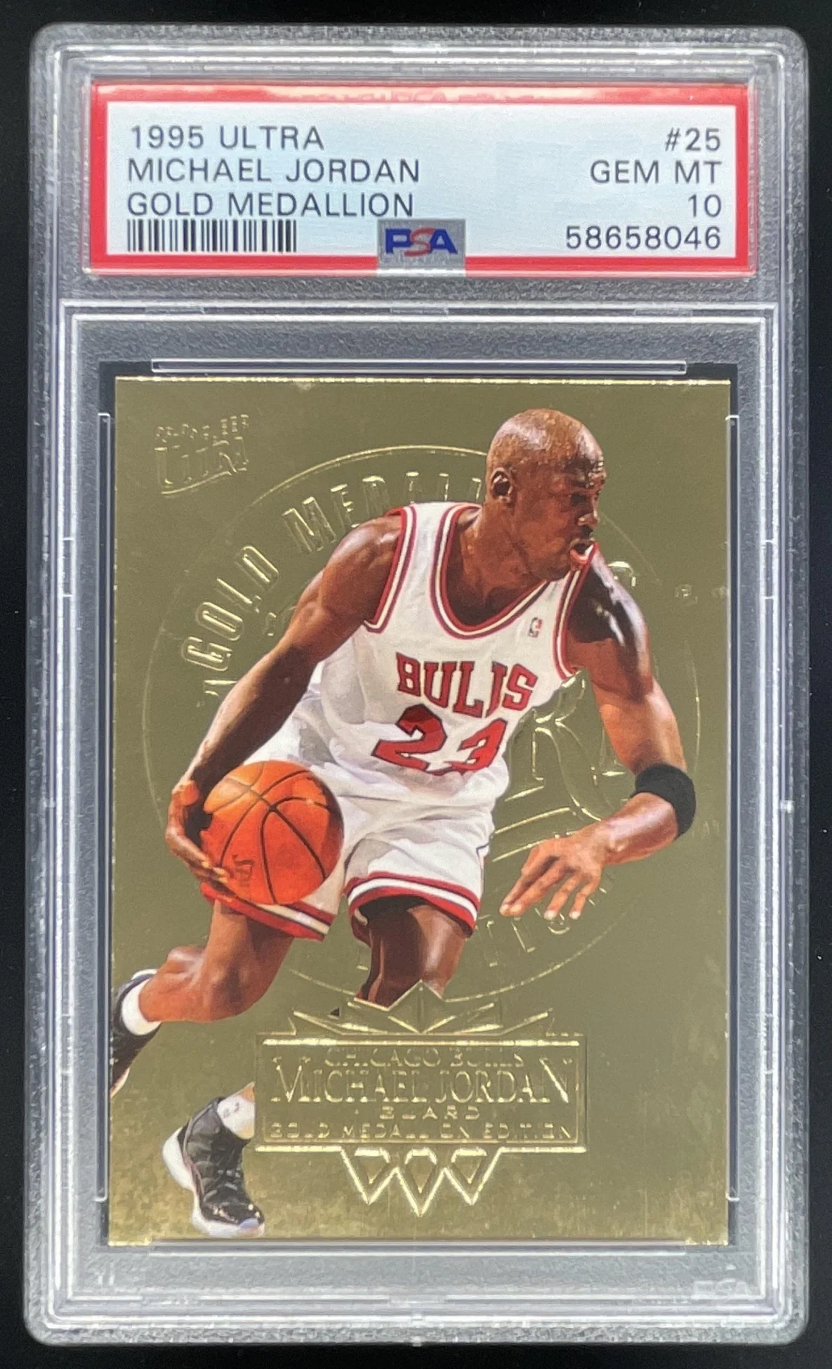 1995-96 Fleer Ultra Gold Medallion #25 Michael Jordan PSA 10