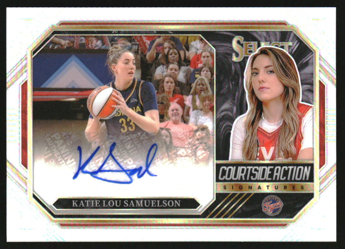 2024 Select WNBA Courtside Action Signatures Katie Lou Samuelson Auto