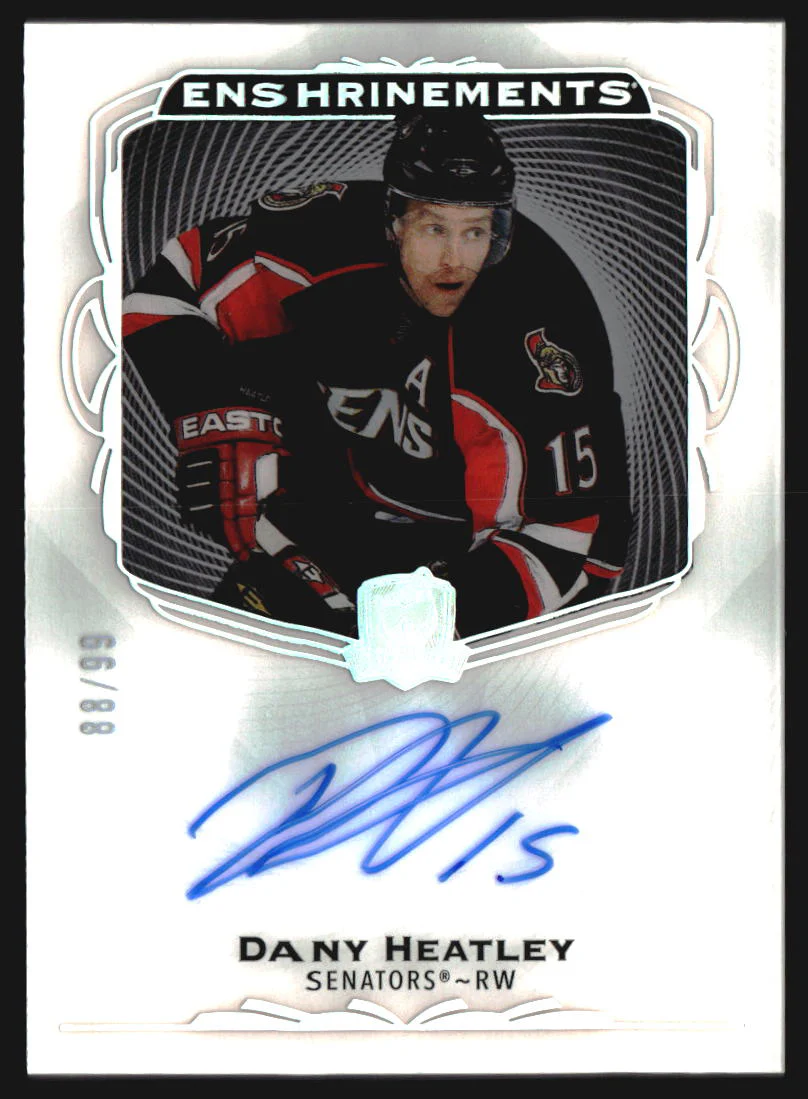 2021-22 The Cup Enshrinements #EDH Dany Heatley Autograph Auto /99