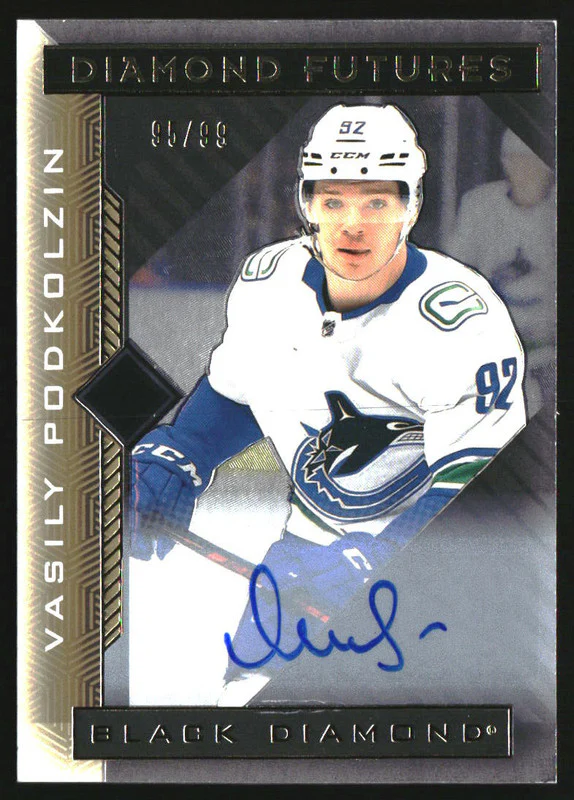 2021-22 Black Diamond Diamond Futures Auto Vasily Podkolzin /99
