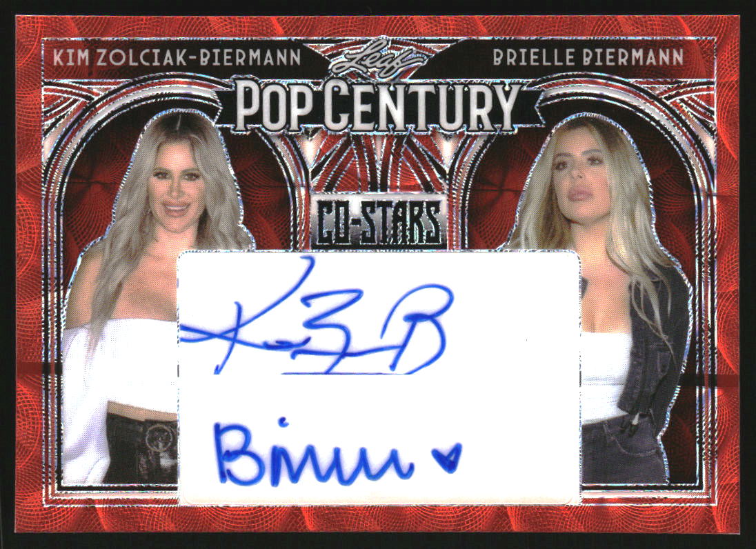 2024 Leaf Co-Stars Dual Auto Red Kim Zolciak-Biermann Brielle Biermann /3
