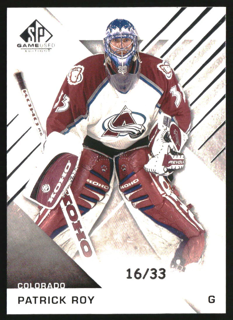 2016-17 SP Game Used #94 Patrick Roy /33