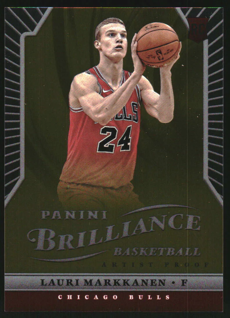 2017-18 Panini Brilliance Artist Proofs #372 Lauri Markkanen RC Rookie /10
