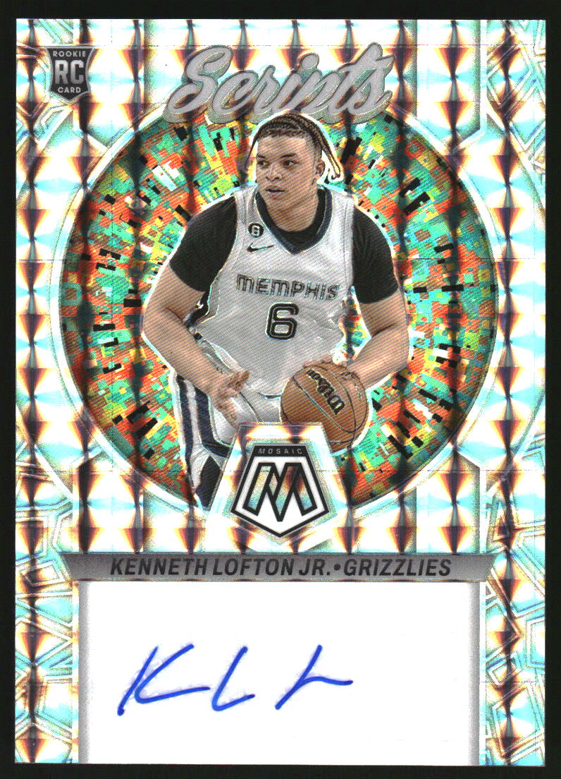 2022-23 Panini Mosaic Scripts Kenneth Lofton Jr. Rookie Autograph RC Auto