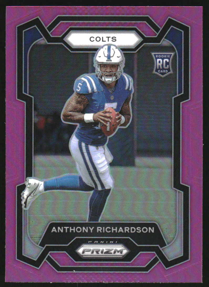 2023 Panini Prizm Prizms Pink #343 Anthony Richardson RC Rookie