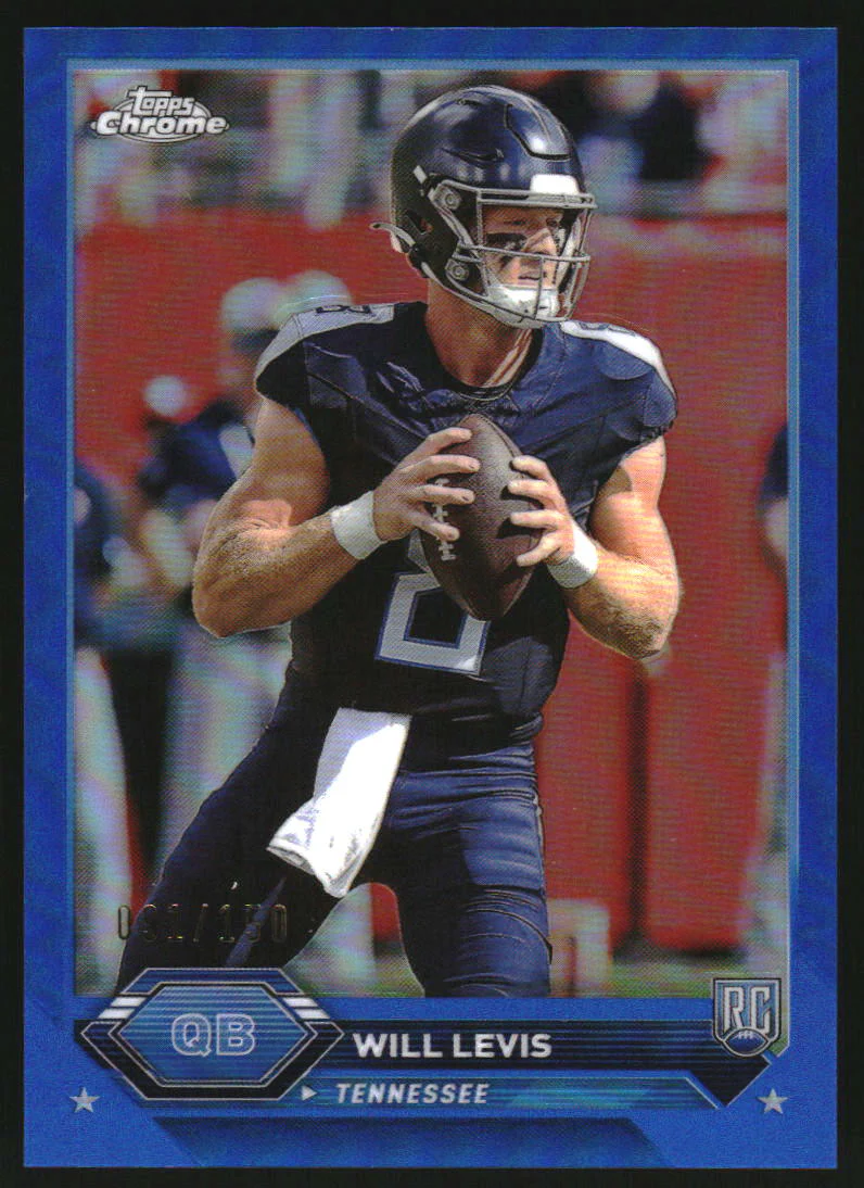 2023 Topps Composite Chrome Blue Refractors #4 Will Levis RC Rookie /150