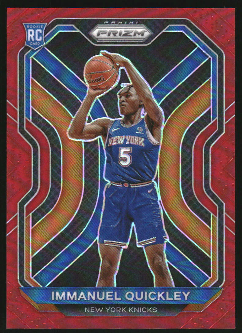 2020-21 Panini Prizm Prizms Red #296 Immanuel Quickley RC Rookie /299