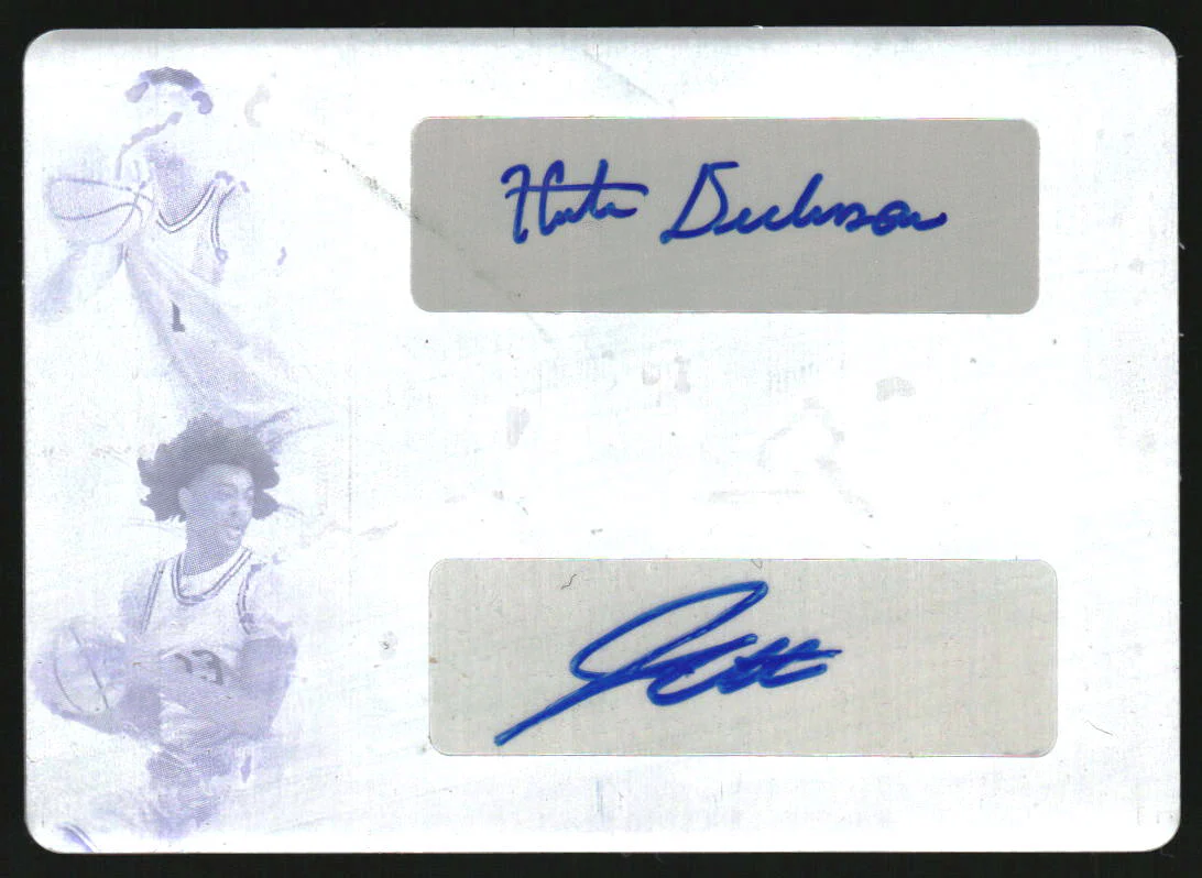 2022 Leaf Trinity Dual Auto Printing Plate Cyan Hunter Dickinson Jett Howard 1/1