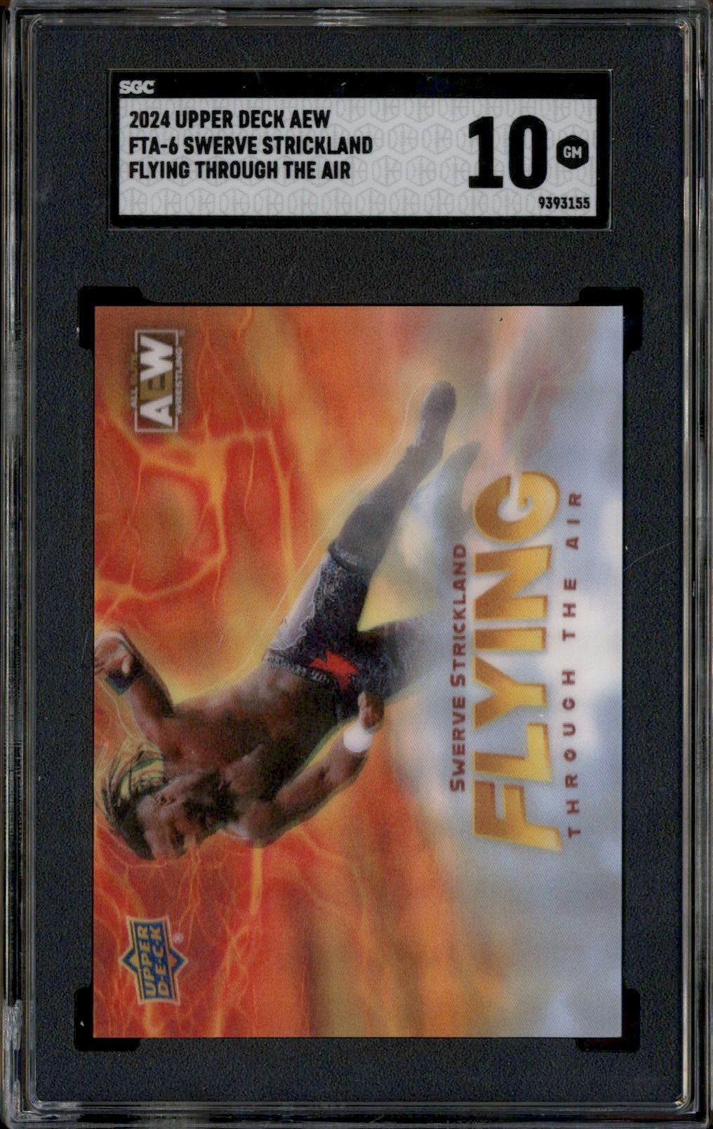 2024 Upper Deck AEW Flying Through The Air Swerve Strickland SGC 10