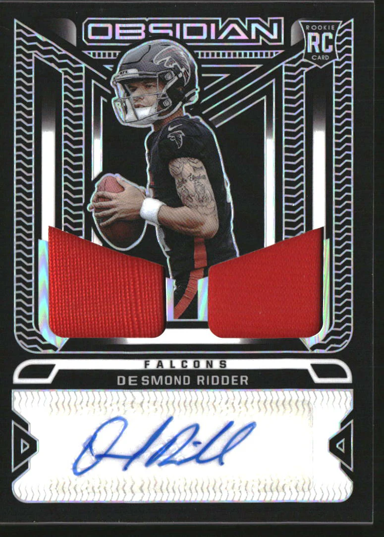 2022 Panini Obsidian Rookie Jersey Ink Desmond Ridder RC Auto /175