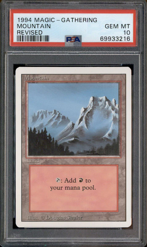 1994 Magic the Gathering Revised Mountain PSA 10