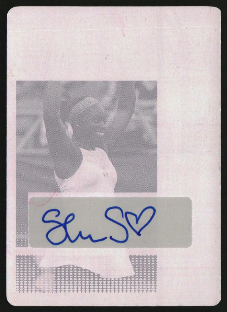 2017 Leaf Printing Plate Magenta Autograph Sloane Stephens Auto 1/1