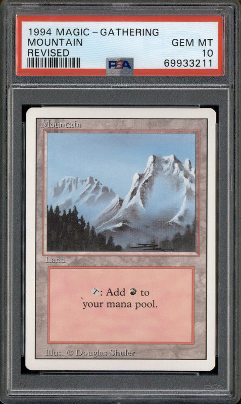 1994 Magic the Gathering Revised Mountain PSA 10