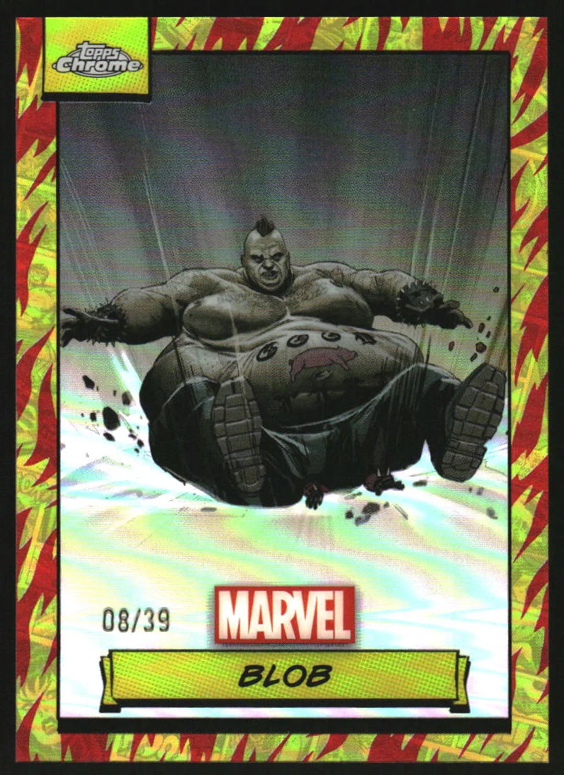 2024 Topps Chrome UK Marvel Human Torch Refractors #47 Blob /39
