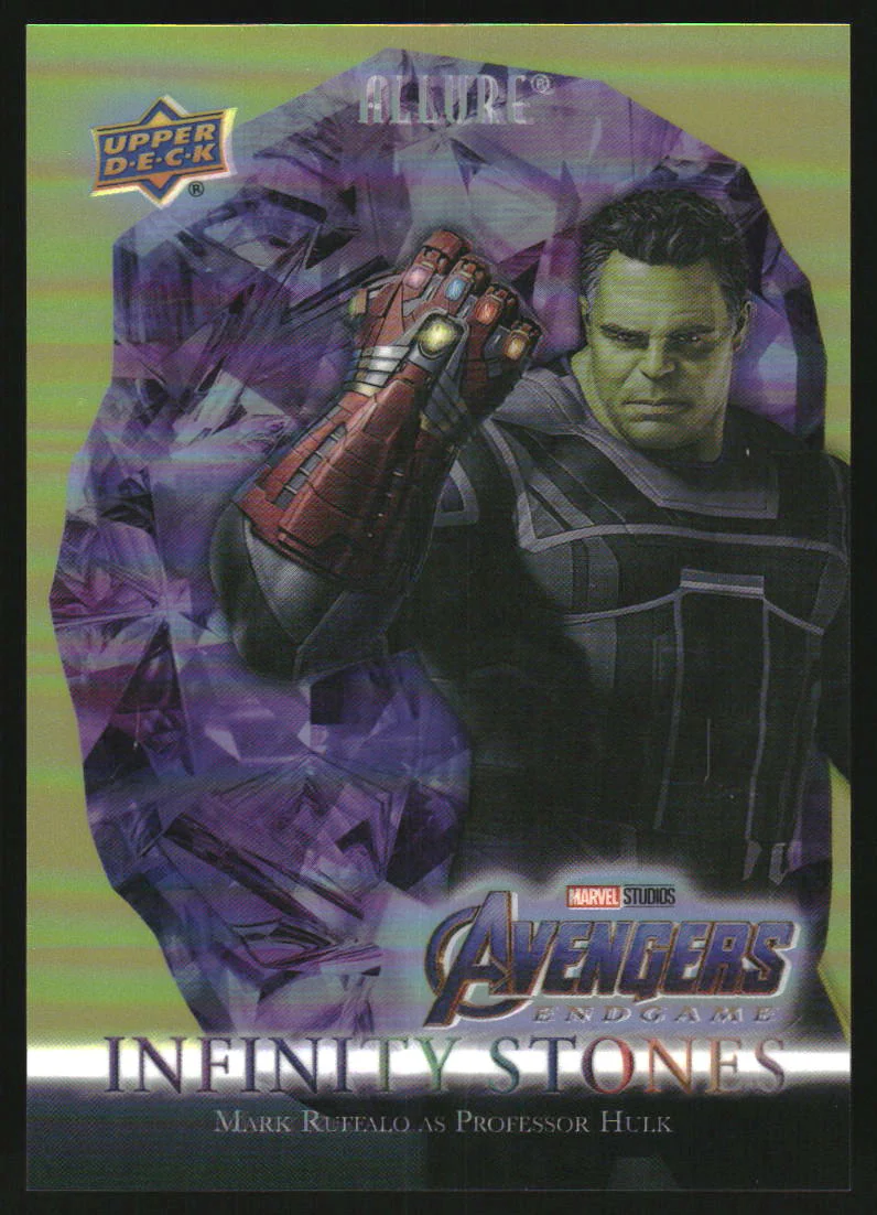 2022 UD Marvel Allure Infinity Stones Power Gold Mark Ruffalo Professor Hulk /99