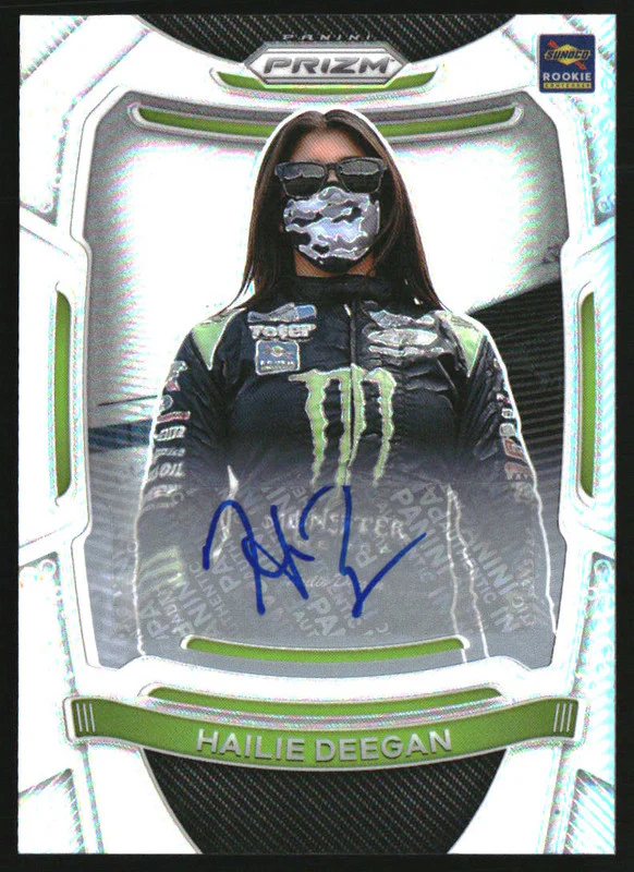 2021 Panini Prizm Silver Signatures #35 Hailie Deegan Rookie Autograph RC Auto