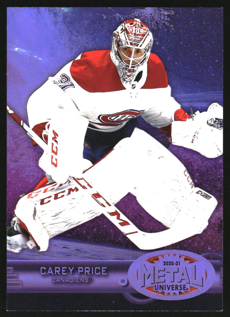 2020-21 Metal Universe '97-98 Retro Purple Spectrum #R12 Carey Price /199
