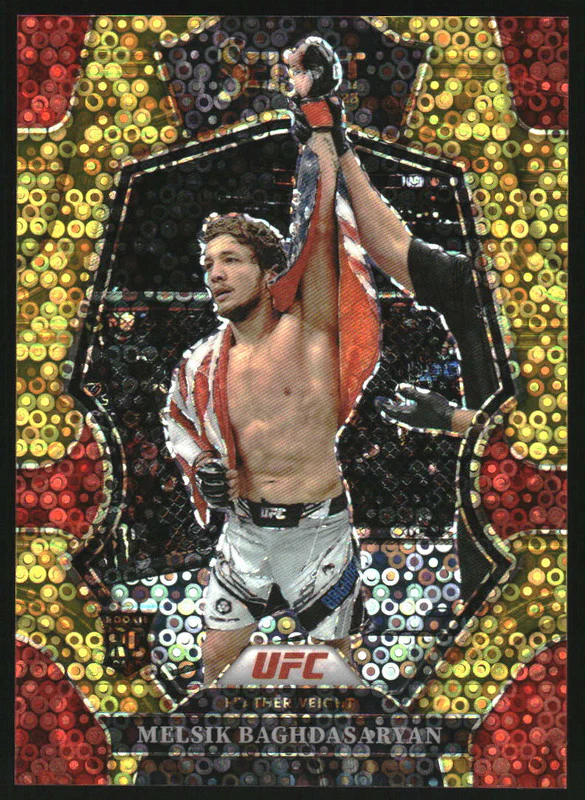 2023 Select UFC H2 Disco Prizms Gold #137 Melsik Baghdasaryan RC Rookie /10