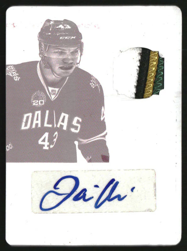 2013-14 Dominion Printing Plates Black #151 Jamie Oleksiak Auto Jersey 1/1