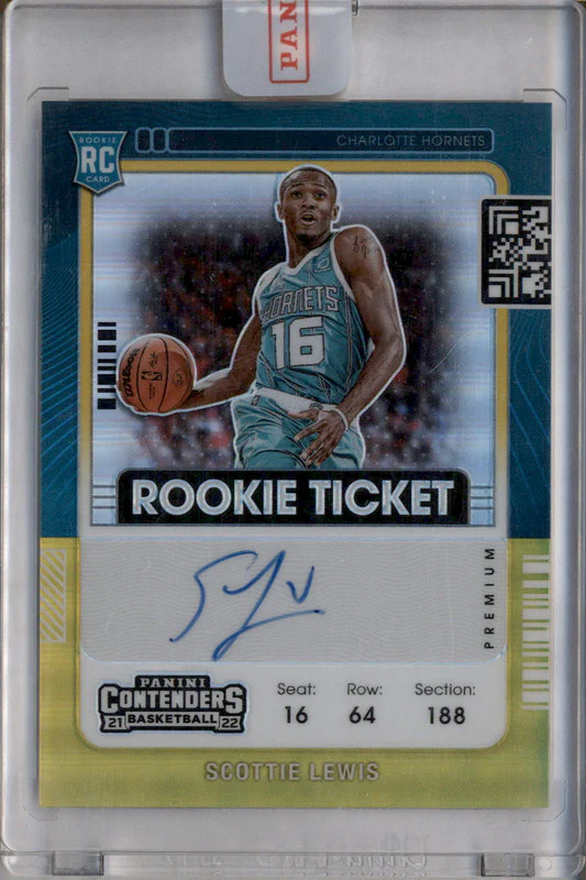 2021-22 Panini Contenders Premium Gold #140 Scottie Lewis RC Auto /10
