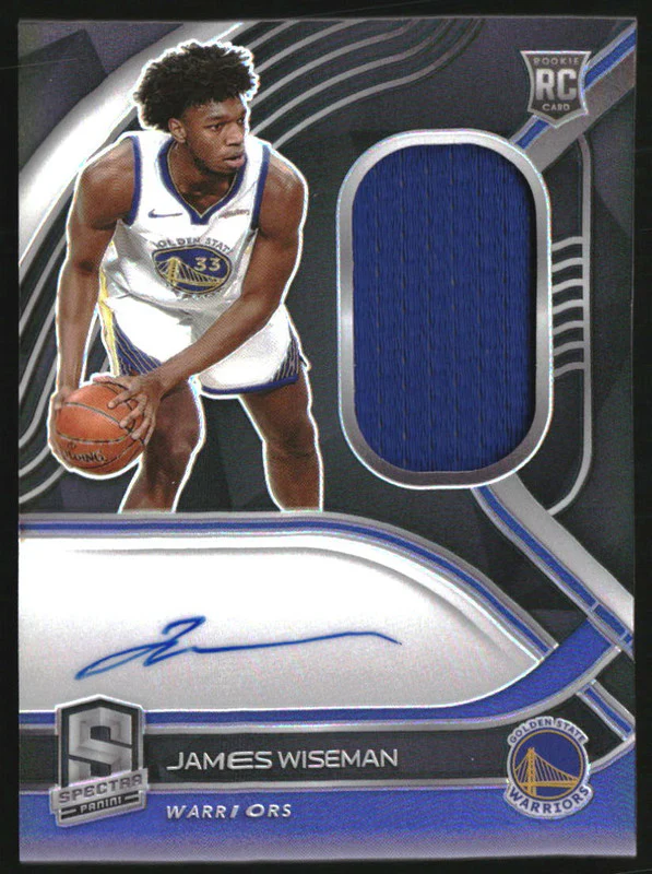 2020-21 Panini Spectra #209 James Wiseman RC Jersey Auto /99