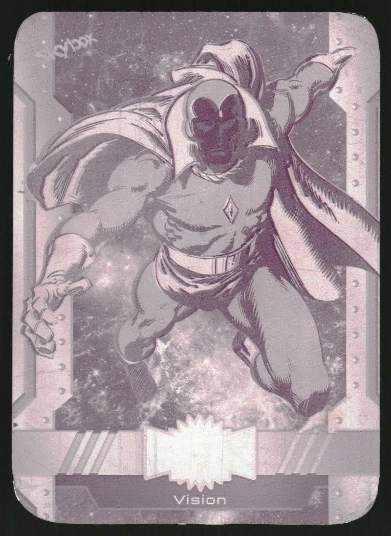 2024 SkyBox Marvel Metal Universe Avengers Printing Plates Magenta Vision 1/1