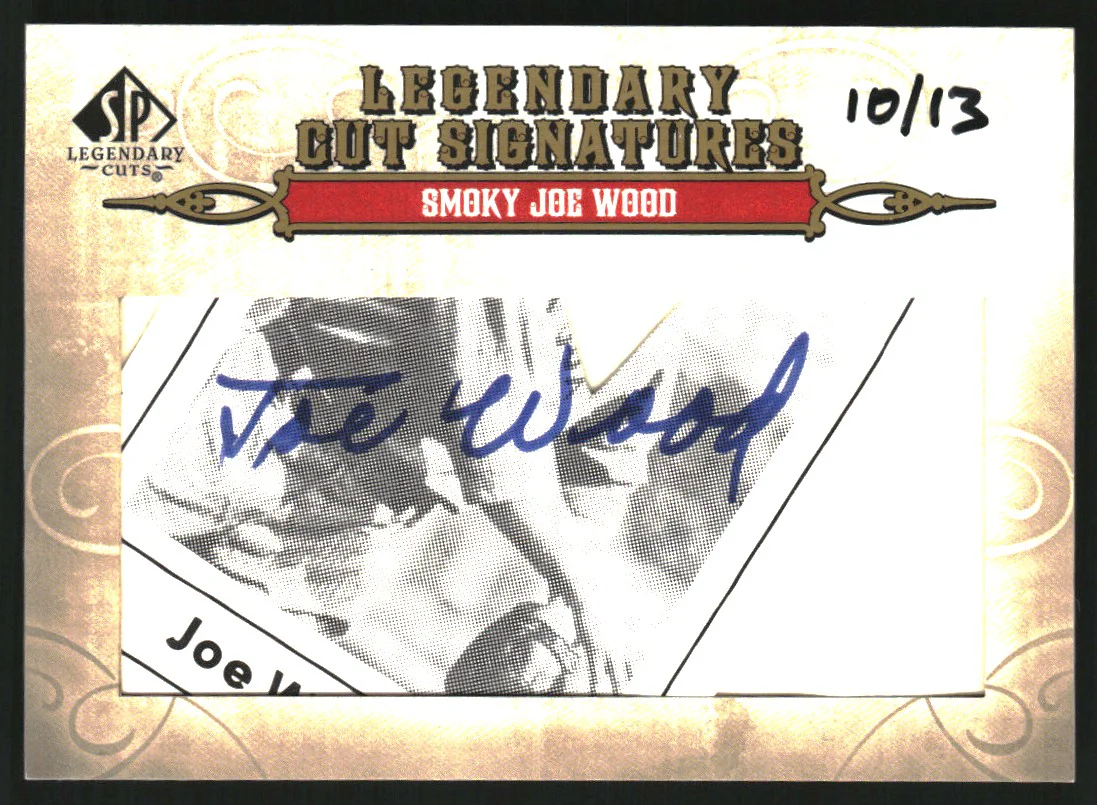 2011 SP Legendary Cuts Legendary Signatures #171 Smoky Joe Wood Auto /13