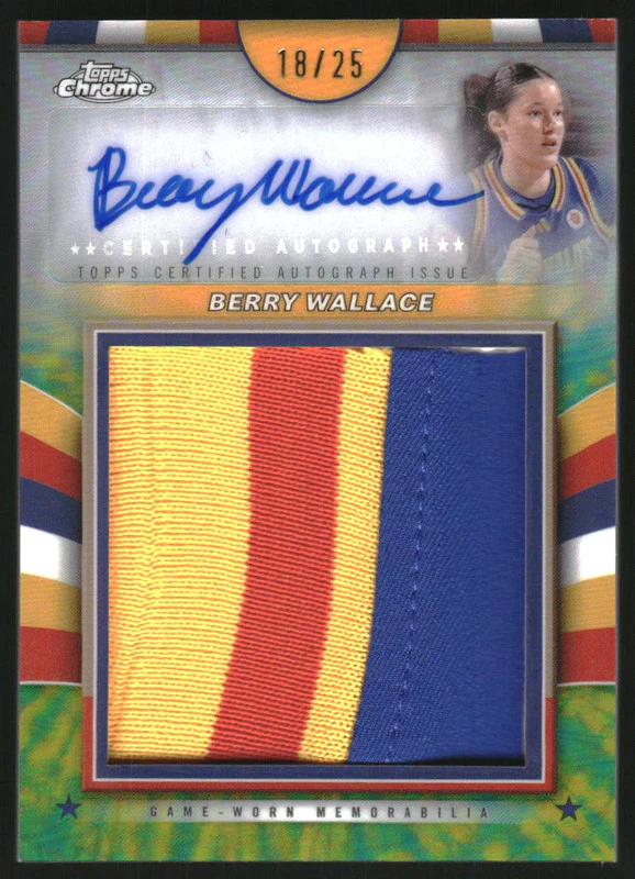 2024 Topps Chrome McDonald's Golden Patch Auto Tie Dye Berry Wallace /25