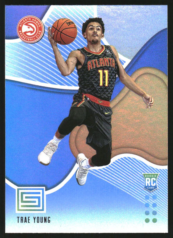 2018-19 Panini Status Blue #192 Trae Young RC Rookie